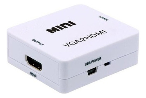 Conversor Adaptador Vga A Hdmi Full Hd Audio Video