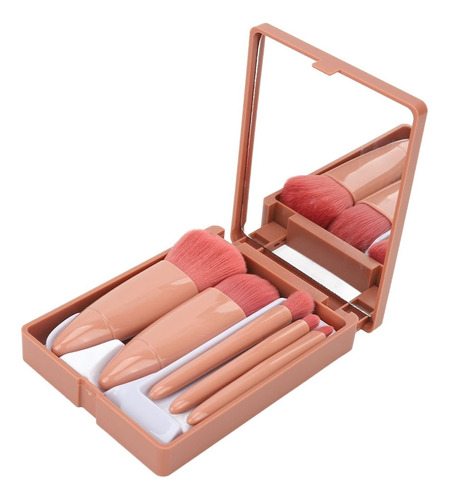 1pcs Juego De Brochas De Maquillaje De 5 Piezas, Kit