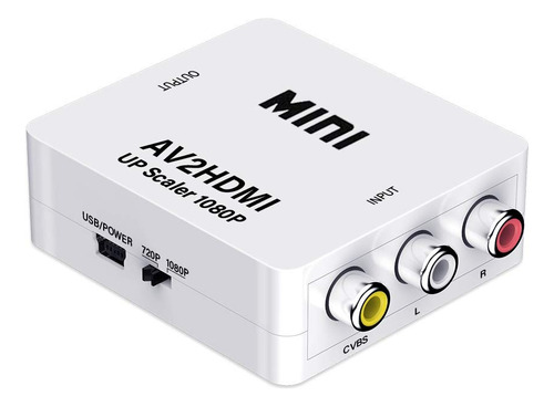 Adaptador Conversor Av Rca Análogo A Hdmi Digital