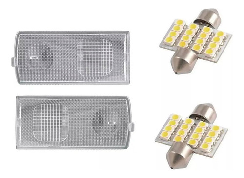Par Lente Lanterna Luz De Teto Honda Civic 2001 Até 2005