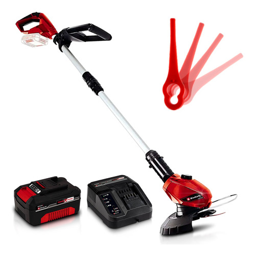 Imagen 1 de 8 de Bordeadora Inalambrica Einhell + 40 Cuchillas Bateria 3 Amp