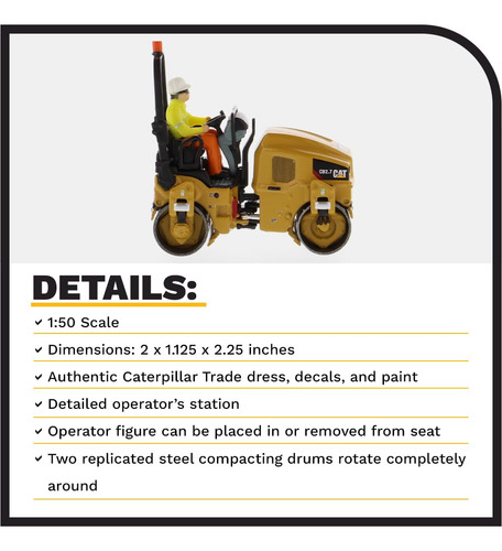 Compactador Utilitario Caterpillar Cb-2.7 Diecast Masters