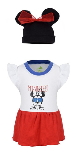 Pañalero Para Bebe Con Gorro Disney Minnie Mouse 91202