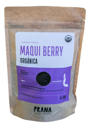 Maqui Berry Organico Antioxidante Natural 85grs Prana