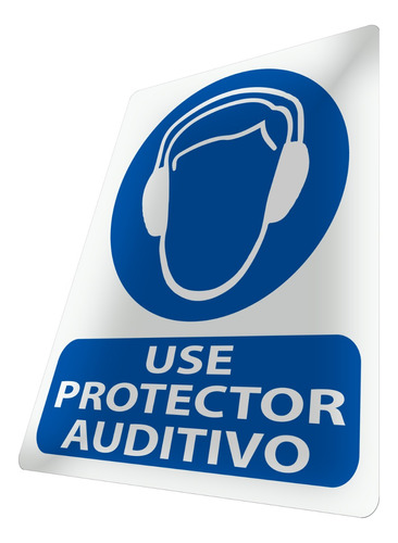 Letrero Use Protector Auditivo Seguridad Industrial Cartel