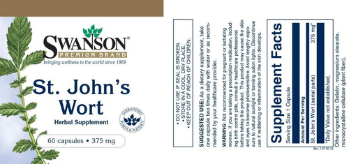 St. John's Wort 60caps 375mg