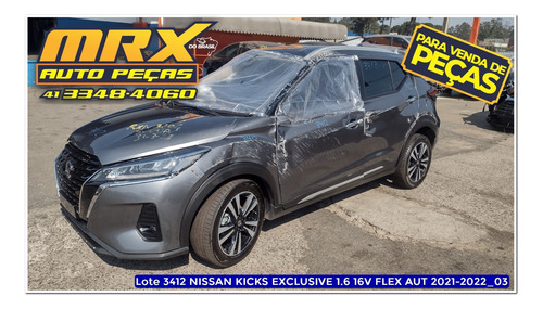 Sucata Nissan Kicks Exclusive 1.6 16v Flex Aut 2022 Pecas