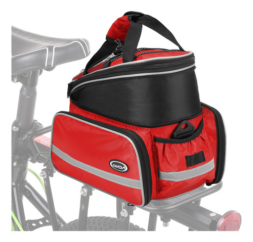 Imagen 6 de 6 de Bolsa De Asiento Trasero Impermeable Para Bicicleta Lixada