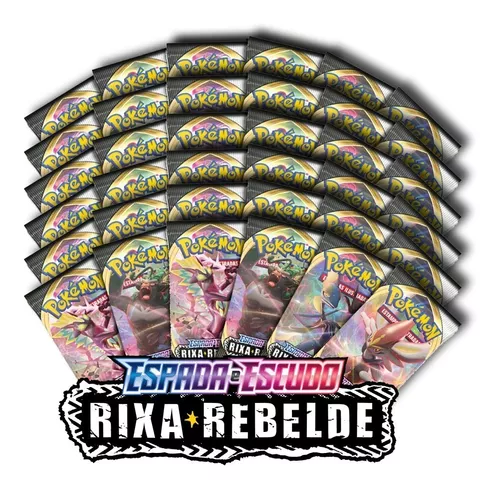 Pacote Cartas Pokémon EE2 Booster 6 Cartas - Rixa Rebelde