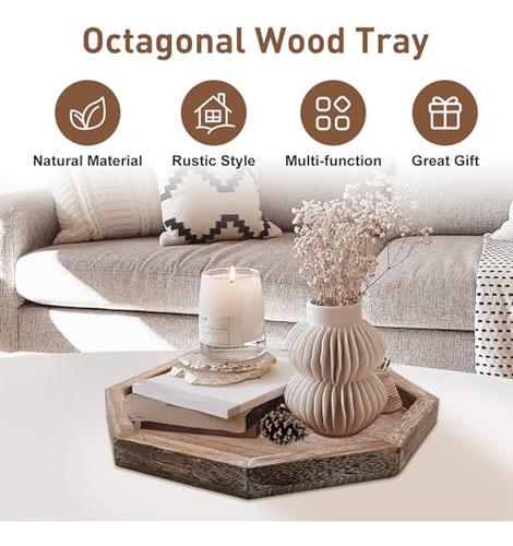11 Bandejas De Madera Decorativas Para Servir En La Mesa D
