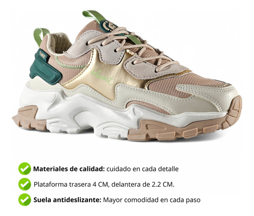 Zapatilla Mujer Urbana Deportivas Filament Grous 36 Al 41