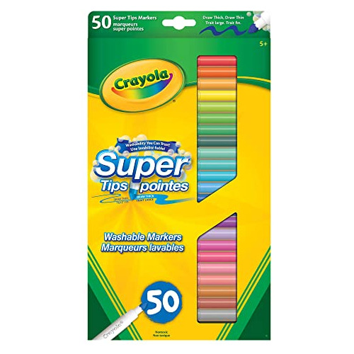 Marcadores Lavables Crayola 50 Super Tips