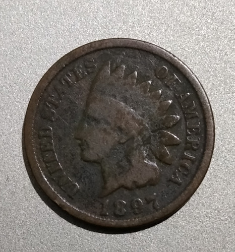 Moneda De 1 Centavo Indian Head 1897