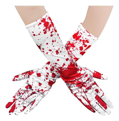 Horrific Guantes Sangre Salpicados Sangre Disfraz Halloween