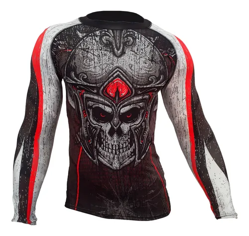 Remera Lycra Manga Larga Rashguard Mma Jiu Jitsu Nogi Bjj