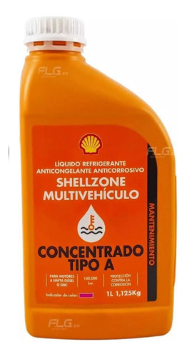 Liquido Refrigerante Shellzone 1l Color Rojo L62643