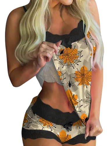 comprar Conjunto Pijama Pantalon Corto Para Mujer Ropa Dormir Camisa