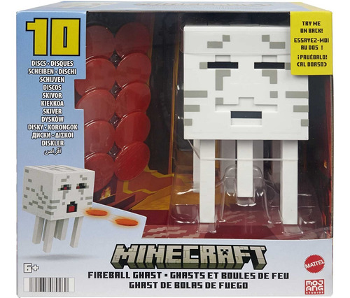Minecraft Ghast Con Bolas De Fuego Con 10 Discos