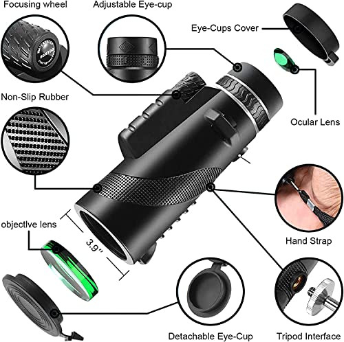 Telescopio Monocular Physiophyx 80x100 De Alta Potencia