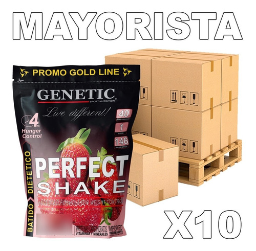 10 Batidos Reemplaza Comidas Perfect Shake Genetic Adelgazar