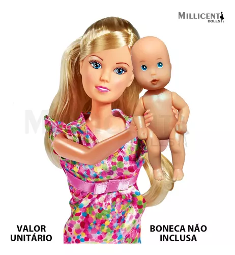 Barbie articulada original e gravida