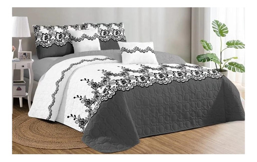 Cobertor De Verano Quilt Cubrecama Reversible 2 Plazas Cs9