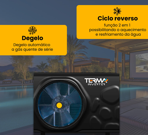 Bomba De Calor P/ Piscina Nautilus Terma Inverter 3 Com Wifi