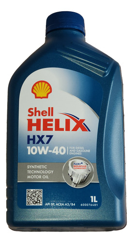 Aceite Shell Helix Hx7 1lt 10w40