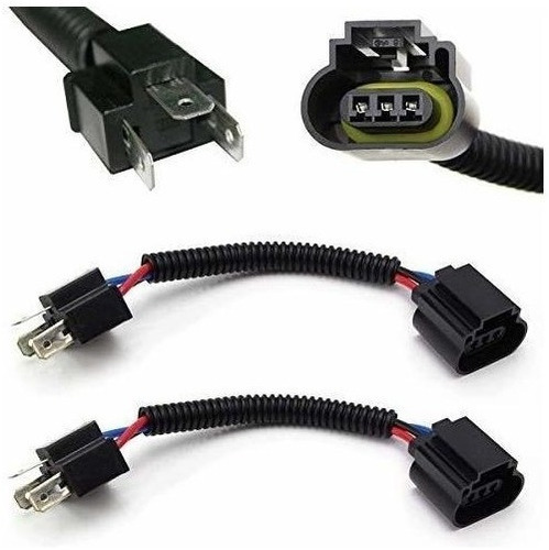 (2) Ijdmtoy H4 9003 A H13 9008 Adaptadores De Arnés De Cable