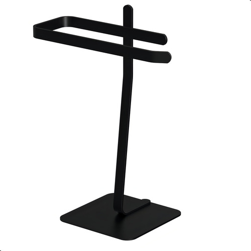 Porta Toalha Lavabo De Bancada Suporte Para Toalha Oslo Cor Preto