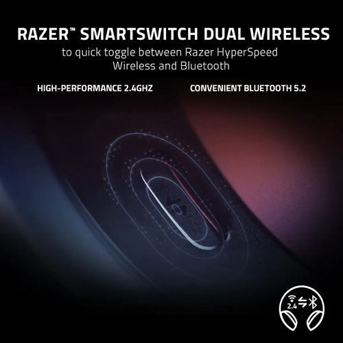 Imagen 5 de 6 de Razer Barracuda Auricular Gamer Wireless 2.4ghz Y Bluetooth