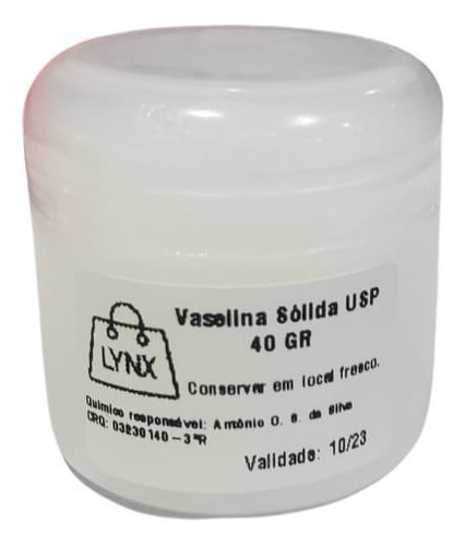 Vaselina Sólida Usp 40gr