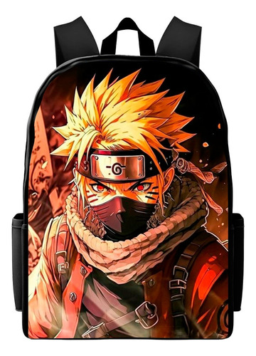 Bolsa Masculina Feminina Mochila Personagens Animados Naruto Desenho do tecido M02