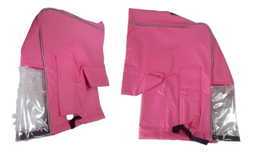 Jgo Manga Cubre Manos Impermeable Moto Scooter Smash Rosa