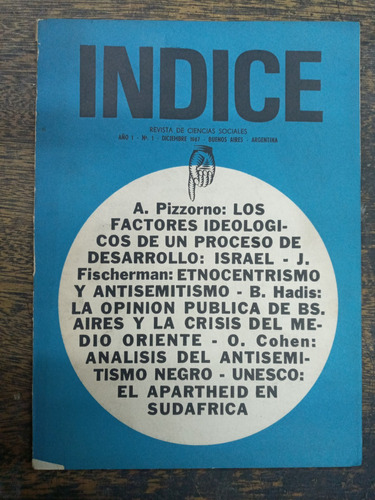 Indice Nº 1 * Ciencias Sociales * Aa.vv. * Daia *