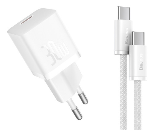 Carregador Turbo 30w Baseus Usb-c Gan5