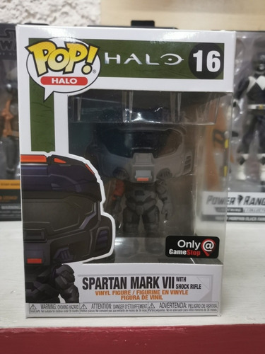 Imagen 3 de 3 de Spartan Mark Vii With Shock Rifle Halo Funko Pop Gamestop Ex
