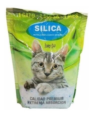 Imagen 1 de 4 de 4 Bolsas Piedras Sanitarias Silica Gatos 3.8l Lazy Cat