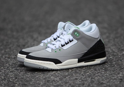 Air Jordan Retro 3 Gs Chlorophyll