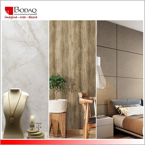 Imagen 2 de 7 de Vinil Decorativo Bodaq Adhesivo 1 X 1.22 M Muebles O Muro