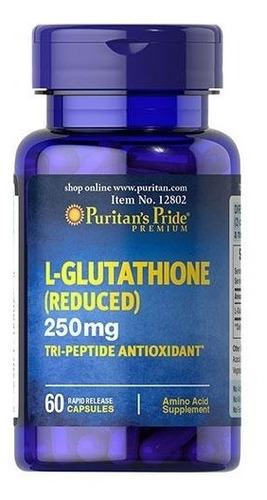 Puritans Pride L-glutathione 250 Mg Rendimiento Sabor N/A