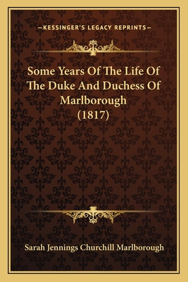 Libro Some Years Of The Life Of The Duke And Duchess Of M...