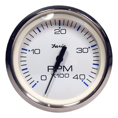 Faria Chesapeake White Ss 434; Tacómetro - 4.000 Rpm (die