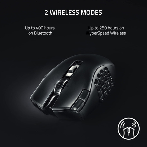 Ratón Razer Naga V2 Hyperspeed Wireless Mmo Gaming
