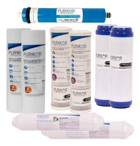 Kit De Filtros De Repuesto Osmosis Inversa (12 Meses)