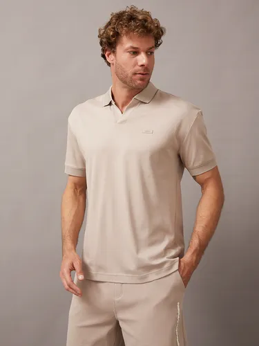 Polo Smooth Cotton Beige Calvin Klein