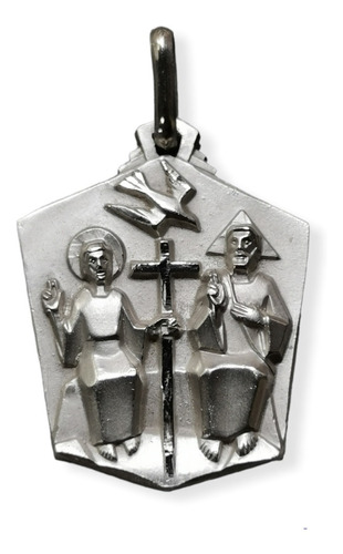  Medalla Plata 925 Santísima Trinidad #1388 (medallas Nava) 