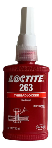 Loctite 263 50ml Trabaroscas Fijador De Roscas Henkel