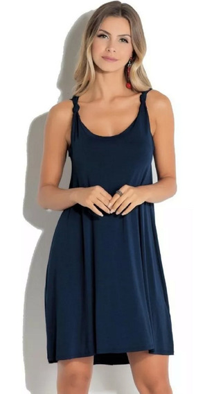 vestido soltinho azul