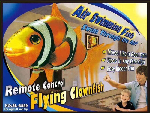 Imagen 7 de 8 de Tiburon Inflable A Control Remoto Juguete Flying Shark